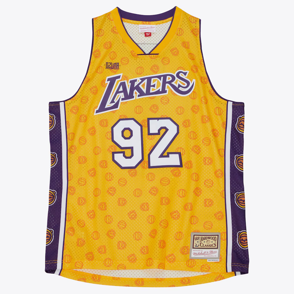 MATTH LA.Lakers Mitchell & Ness x Ozuna Swingman Stitched Jerseys