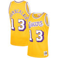 MATTH LA.Lakers #13 Wilt Chamberlain Mitchell & Ness Gold 1971-1972 Hardwood Classics Swingman Stitched Jerseys