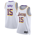 MATTH LA.Lakers #15 Austin Reaves White Association Edition Swingman Stitched Jerseys