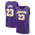 MATTH LA.Lakers #23 LeBron James Purple Fast Break Stitched Jerseys - Statement Edition