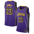 MATTH LA.Lakers #23 Lebron James Statement Edition Swingman Stitched Jerseys