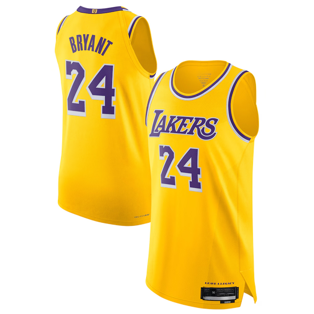 MATTH LA.Lakers #24 Kobe Bryant Authentic Icon Stitched Jerseys