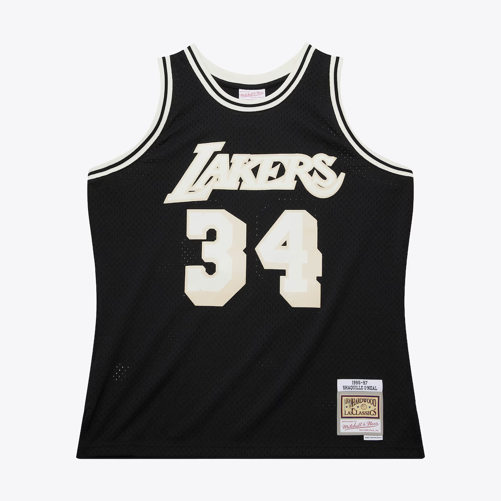 MATTH LA.Lakers #34 Steve Nash Mitchell & Ness Off Court Swingman Stitched Jerseys