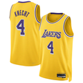 MATTH LA.Lakers #4 Dalton Knecht Gold Swingman Stitched Jerseys