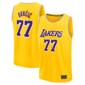 MATTH LA.Lakers #77 Luka Don?i? Gold Fast Break Replica Player Stitched Jerseys - Icon Edition