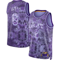 MATTH LA.Lakers #8 LeBron James Purple Select Series Swingman Stitched Jerseys