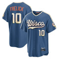 MATTH M.Brewers #10 Sal Frelick Player Blue 2026 City Connect Home Game Stitched Jerseys
