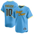 MATTH M.Brewers #10 Sal Frelick Player Light Blue City Connect Home Limited Stitched Jerseys