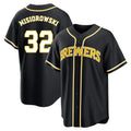MATTH M.Brewers #32 Jacob Misiorowski Player Black Fashion Out Home Game Stitched Jerseys
