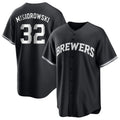 MATTH M.Brewers #32 Jacob Misiorowski Player Black Game Home Stitched Jerseys