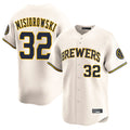 MATTH M.Brewers #32 Jacob Misiorowski Player Cream Home Limited Game Stitched Jerseys