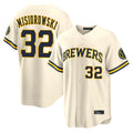 MATTH M.Brewers #32 Jacob Misiorowski Player Cream Home Limited Stitched Jerseys