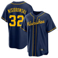 MATTH M.Brewers #32 Jacob Misiorowski Player Navy Home Game Stitched Jerseys