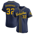 MATTH M.Brewers #32 Jacob Misiorowski Player Navy Home Limited Elite Stitched Jerseys
