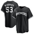 MATTH M.Brewers #53 Brandon Woodruff Player Black Game Home Stitched Jerseys