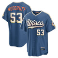MATTH M.Brewers #53 Brandon Woodruff Player Blue 2026 City Connect Home Game Stitched Jerseys