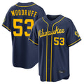 MATTH M.Brewers #53 Brandon Woodruff Player Navy Home Stadium Game Stitched Jerseys