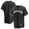 MATTH M.Brewers Blank Player Black Game Home Stitched Jerseys