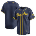 MATTH M.Brewers Blank Player Navy Home Limited Stitched Jerseys