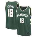 MATTH M.Bucks #18 Kyle Kuzma Hunter Green Fast Break Replica Player Jerseys - Icon Edition
