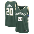 MATTH M.Bucks #20 A.J. Green Hunter Green Fast Break Replica Player Jerseys - Icon Edition