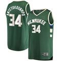 MATTH M.Bucks #34 Giannis Antetokounmpo Hunter Green Big & Tall Fast Break Player Jerseys - Icon Edition
