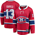 MATTH M.Canadiens #13 Cole Caufield Red Home Premier Breakaway Player Jerseys