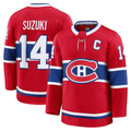 MATTH M.Canadiens #14 Nick Suzuki Red Home Premium Jerseys