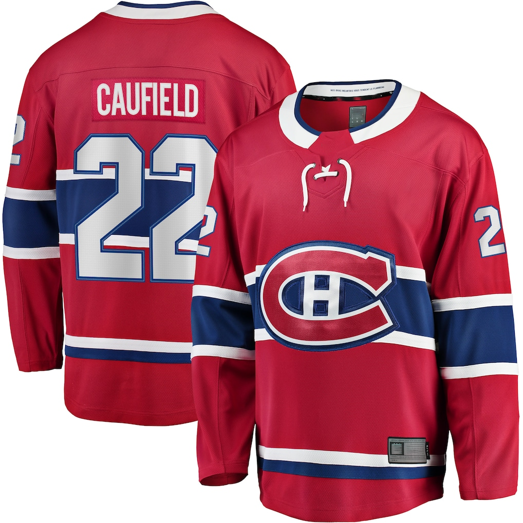 MATTH M.Canadiens #22 Cole Caufield Red Home Breakaway Replica Jerseys