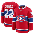 MATTH M.Canadiens #22 Cole Caufield Red Home Premium Jerseys