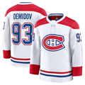 MATTH M.Canadiens #93 Ivan Demidov White Away Premium Jerseys