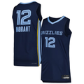 MATTH M.Grizzlies #12 Ja Morant Navy Authentic Stitched Jerseys- Icon Edition