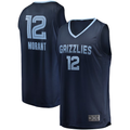 MATTH M.Grizzlies #12 Ja Morant Navy Big & Tall Fast Break Player Stitched Jerseys- Icon Edition