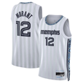 MATTH M.Grizzlies #12 Ja Morant White 2025-2026 Swingman Stitched Jerseys- City Edition