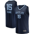 MATTH M.Grizzlies #15 Brandon Clarke Navy Fast Break Replica Stitched Jerseys- Icon Edition