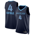 MATTH M.Grizzlies #4 Walter Clayton Jr. Navy Swingman Stitched Jerseys- Icon Edition
