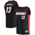 MATTH M.Heat #13 Bam Adebayo Black Fast Break Replica Player Jerseys - Icon Edition