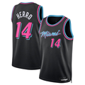 MATTH M.Heat #14 Tyler Herro Black 2025-2026 Swingman Jerseys - City Edition