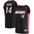 MATTH M.Heat #14 Tyler Herro Black Fast Break Replica Jerseys - Icon Edition
