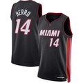MATTH M.Heat #14 Tyler Herro Black Swingman Jerseys - Icon Edition