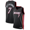 MATTH M.Heat #7 Giannis Antetokounmpo Black Swingman Jerseys - Icon Edition