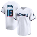 MATTH M.Marlins #18 Griffin Conine Player White Home Limited Stitched Jerseys