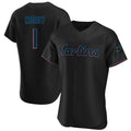 MATTH M.Marlins #1 Connor Norby Player Black  Home Limited Stitched Jerseys