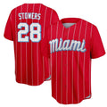 MATTH M.Marlins #28 Kyle Stowers Player Red City Connect Home Game Stitched Jerseys