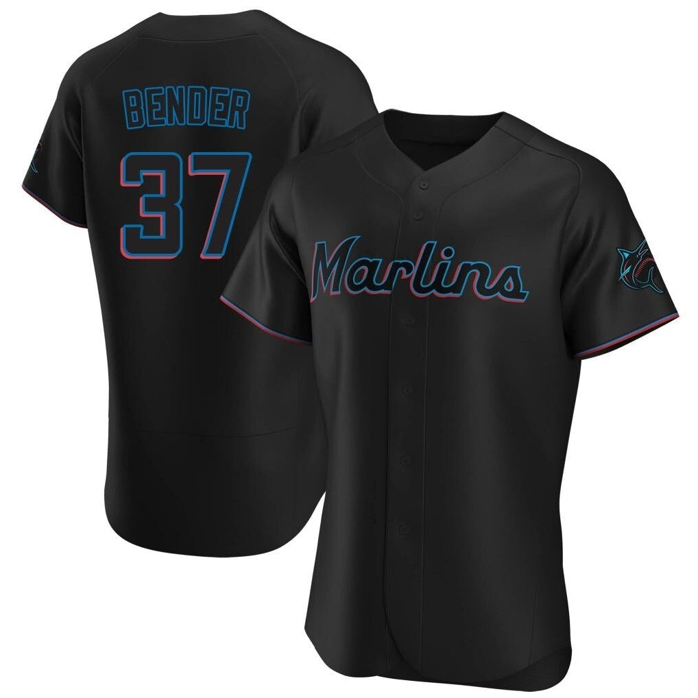 MATTH M.Marlins #37 Anthony Bender Player Black Home Limited Elite Stitched Jerseys