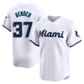 MATTH M.Marlins #37 Anthony Bender Player White  Home Limited Stitched Jerseys