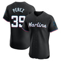 MATTH M.Marlins #39 Eury Perez Player Black Vapor Home Limited Elite Stitched Jerseys