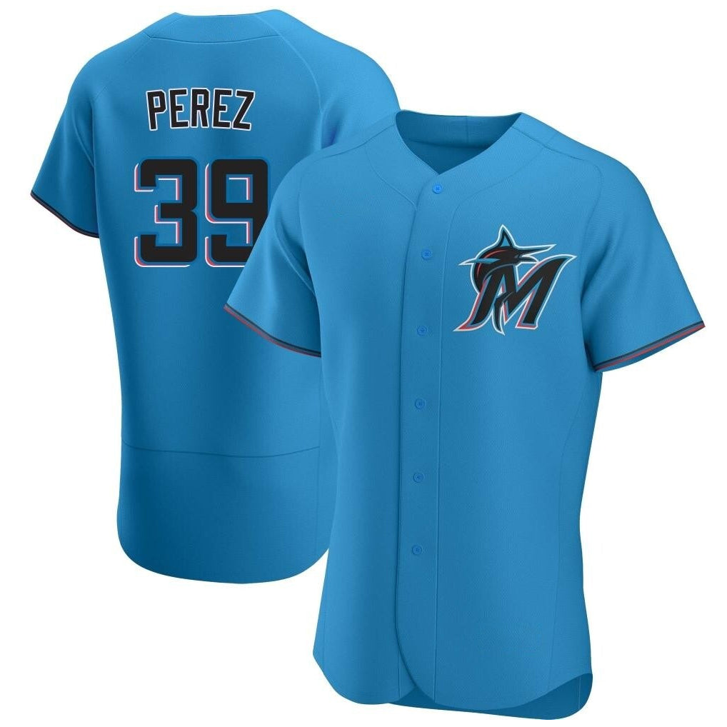 MATTH M.Marlins #39 Eury Perez Player Blue Home Limited Elite Stitched Jerseys