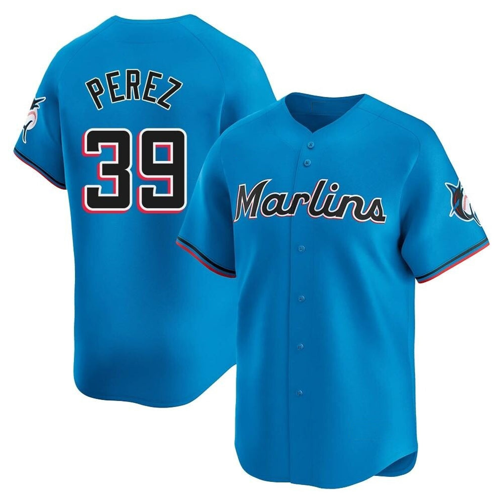 MATTH M.Marlins #39 Eury Perez Player Blue Home Limited Stitched Jerseys