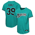 MATTH M.Marlins #39 Eury Perez Player Teal Home Game Stitched Jerseys